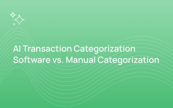 AI Transaction Categorization Software vs. Manual Categorization